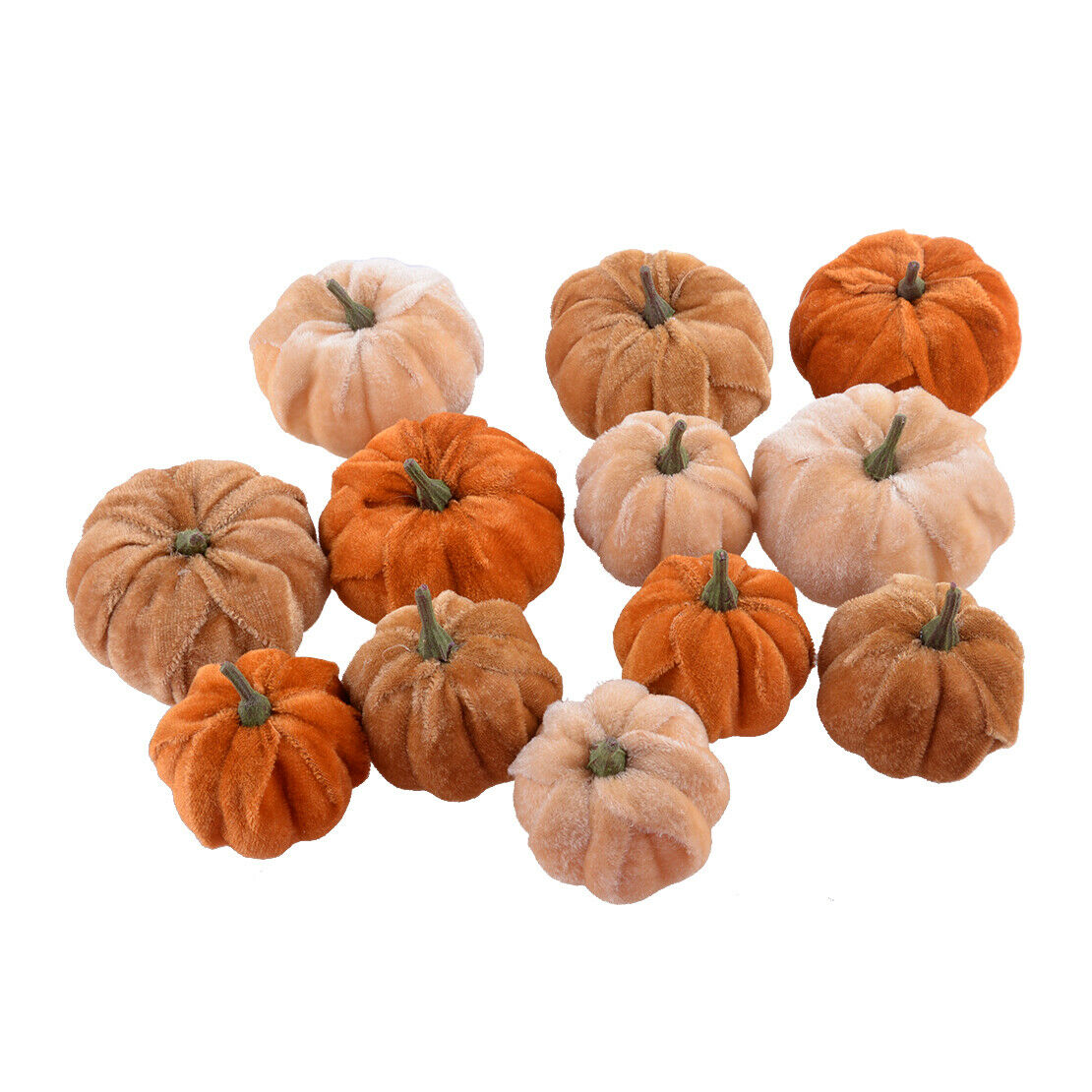12x Pumpkin Plush Throw Pillows Velvet Pillow Cushion Decor Halloween DIY Set