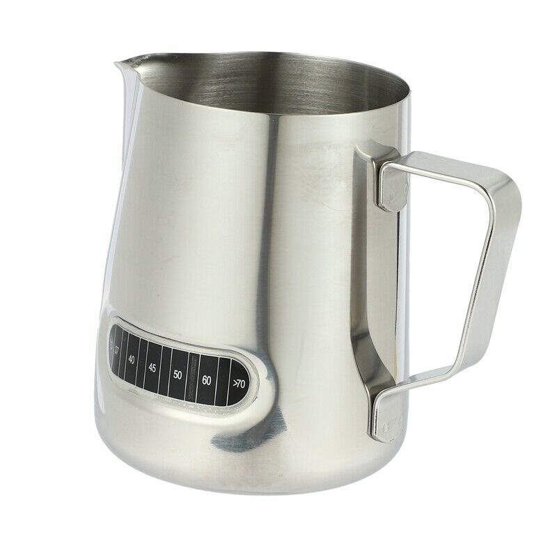 Milk Frothing Pitcher With Thermometer Stainless Steel 600ml Coffee Frothing JT2