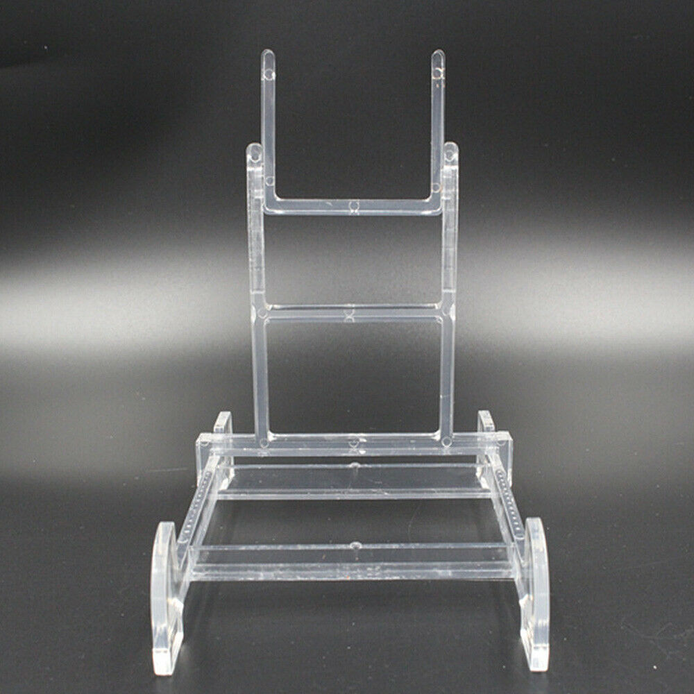 5Pcs Adjustable Display Stand Clear Plastic Easel Plate Album Frame Holder 6-7"