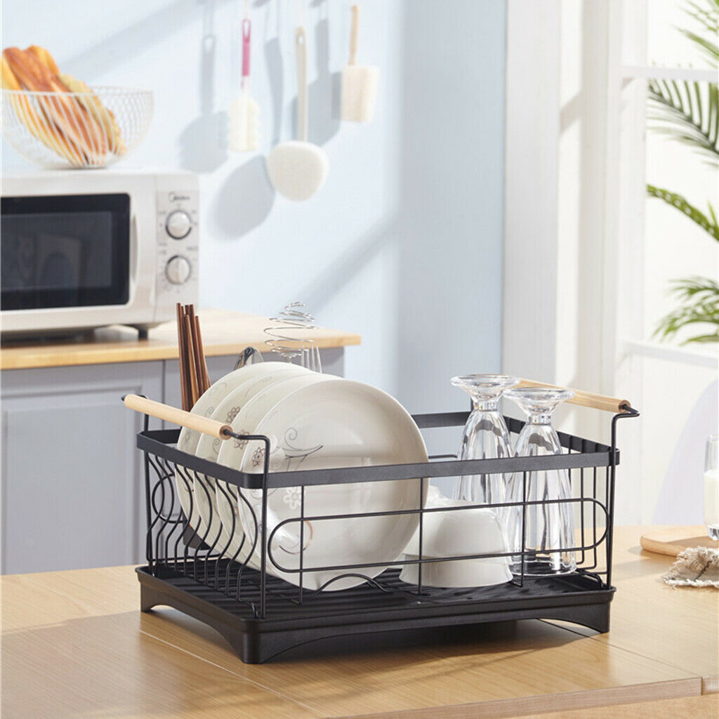 Dish Drainer Drying Plate Shelf for Bowls Pans Dish Drying Rack Kitchen