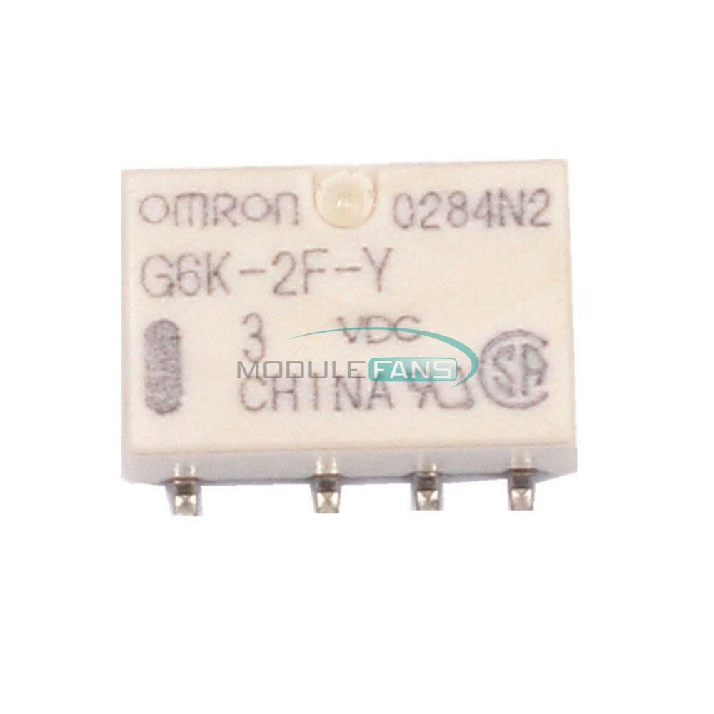 5PCS 3V SMD G6K-2F-Y-3VDC Signal Relay 8PIN for Omron Relay MF