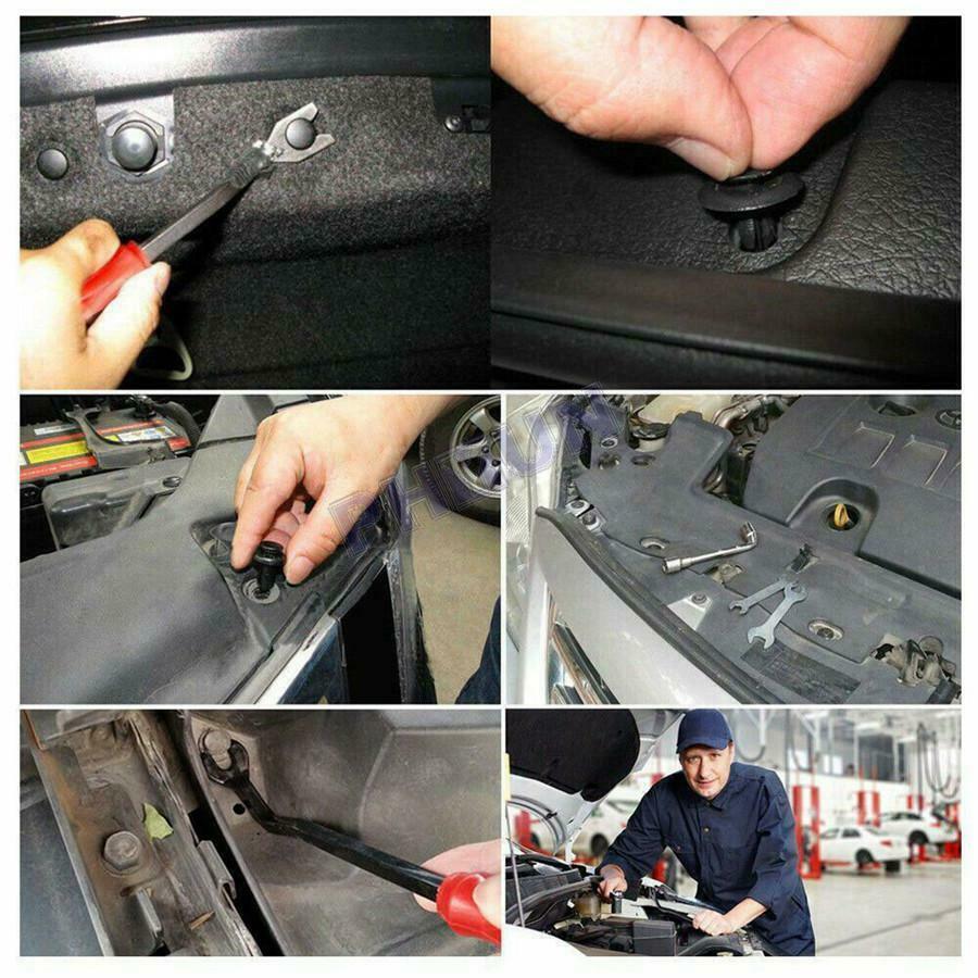640x Car Panel Fender Fastener Rivets Clips Kits w/ Installation Removal Tools