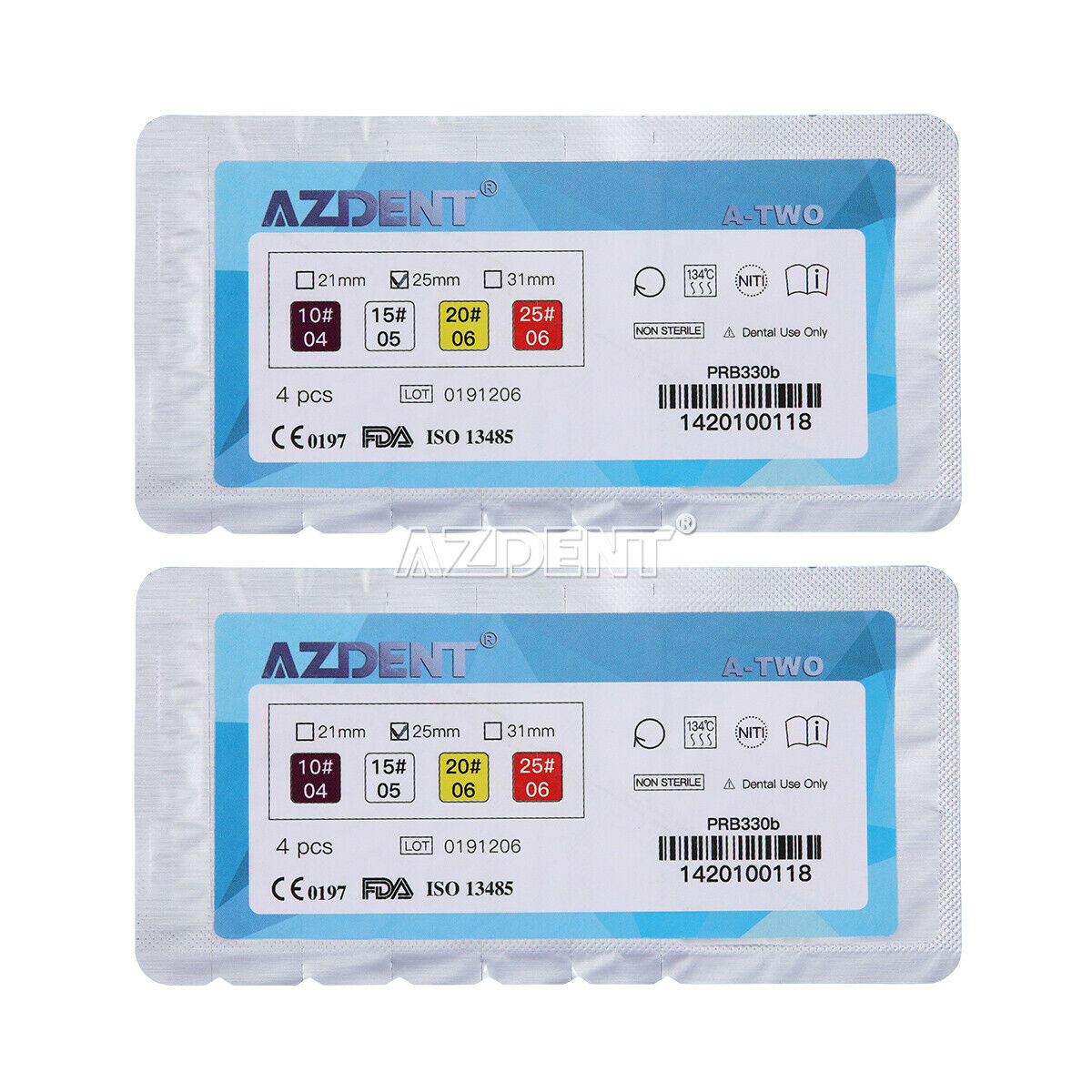 20 Kits Dental 25mm Engine Use NiTi Rotary File Endo Root Canal Files S Cross