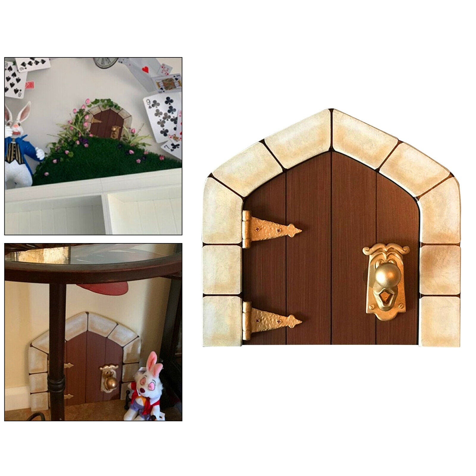 Fairy Door Art Garden Mystical Statues Wall Indoor Fairy Garden Porch Decor