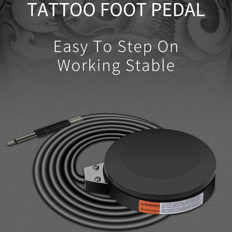 360 Degre Round Tattoo Foot Pedal With 1.5M Power Cord Foot Switch Power SupFCA