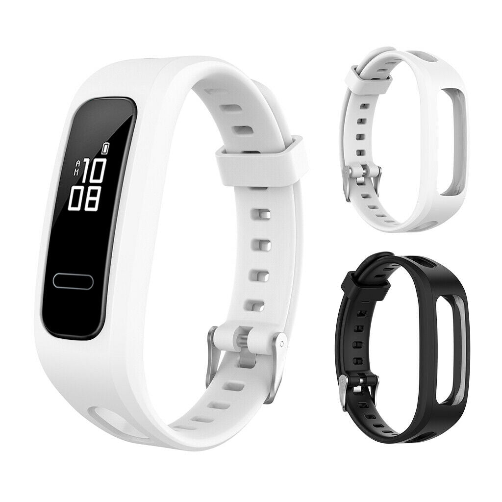Set of 2, Silicone Strap Bands Replacement for Huawei 4e 3e Smart Watch