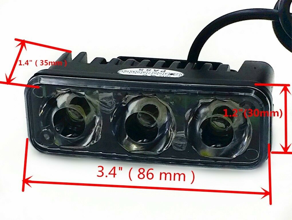 LED Spot Fog Lamp Driving Running light ATV Boat Electrocar Trunk Off-road Car