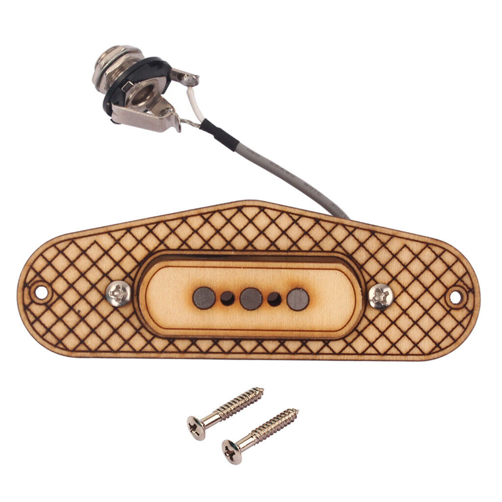 3 Pole Microphone + Maple Surround Frame +   Socket For 3 String Cigar Box
