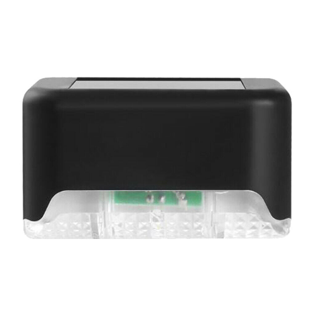 Solar Powered Step Lights Waterproof for Stairs Automatic Led Fence Lamp