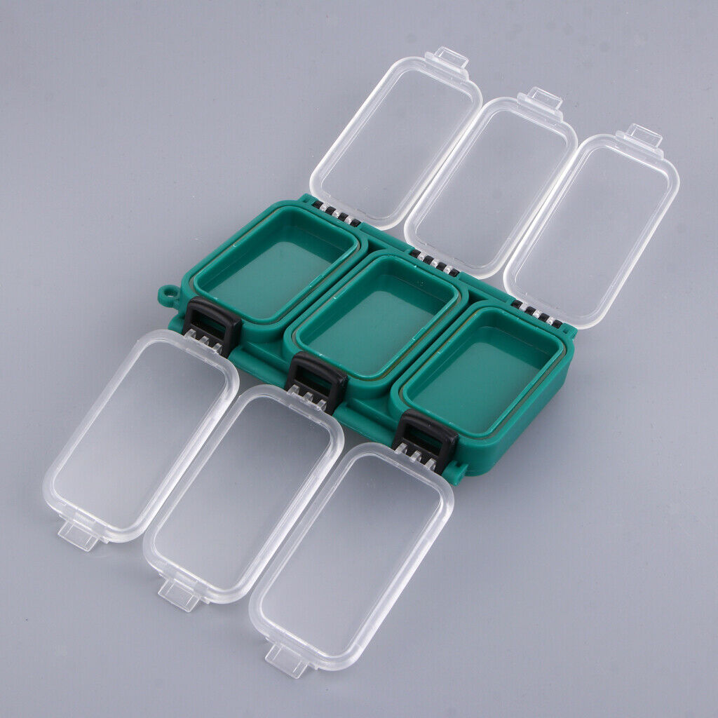 Plastic Fishing Tackle Box Lures Swivels Hook Baits Kit Large Storage