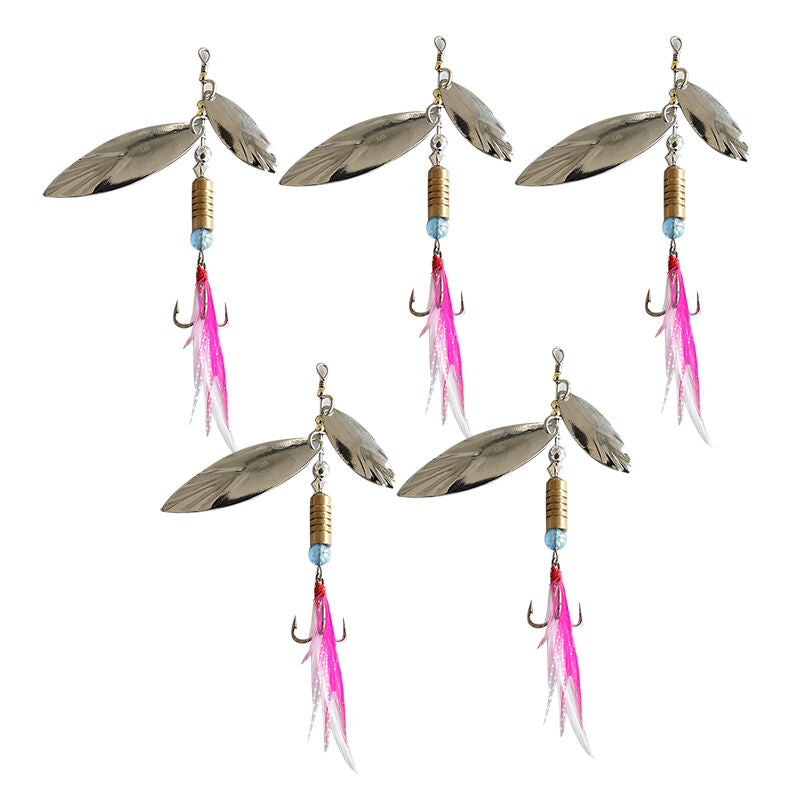 1pc Sinking Lifelike Fishing Lure Paillette Tackle Treble Hook Spinner Bait BDA
