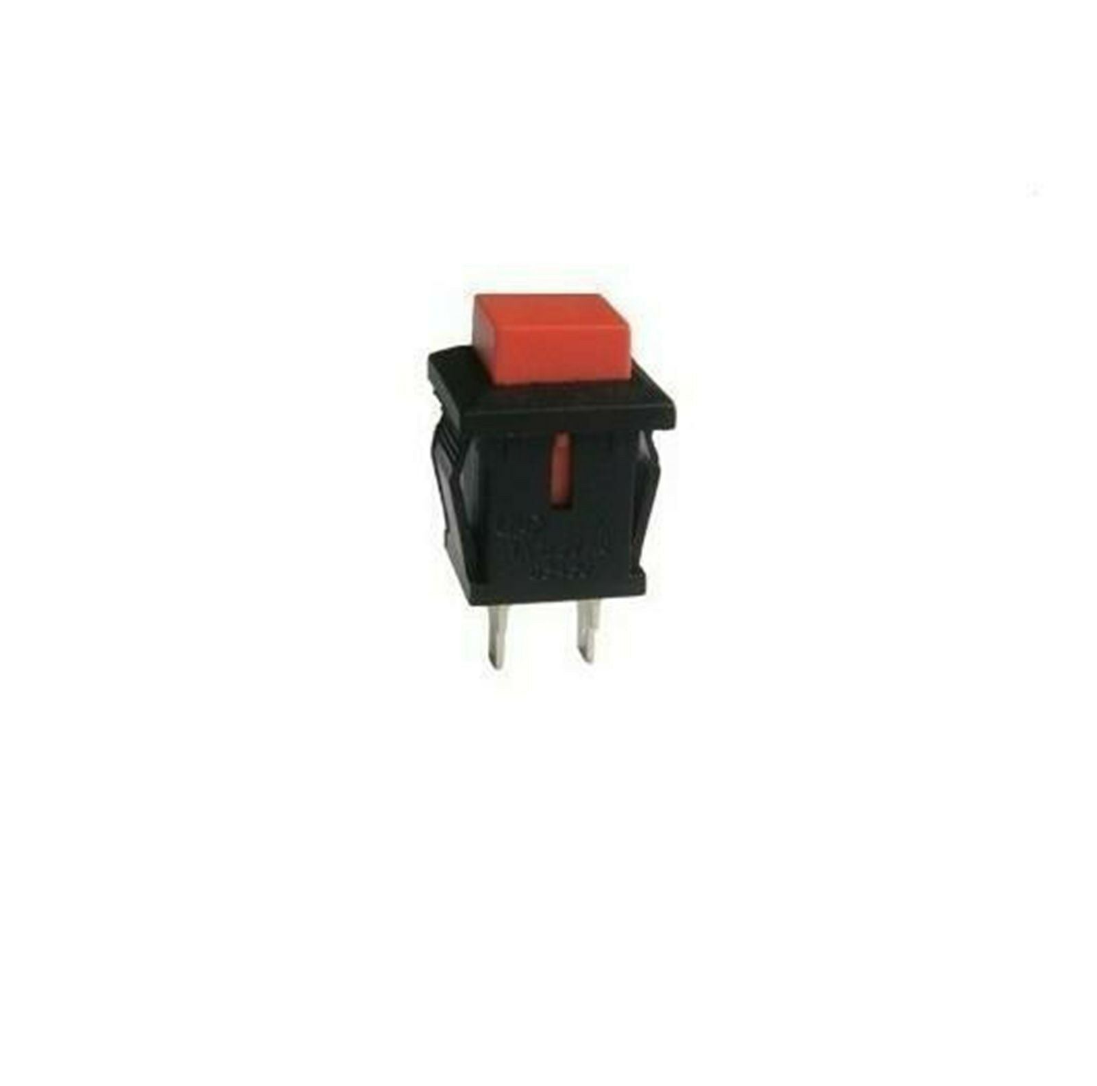 (5)Red 2Pin Square 14*14 SPST OFF-(ON) 3A 125VAC NO Momentary Push Button Switch
