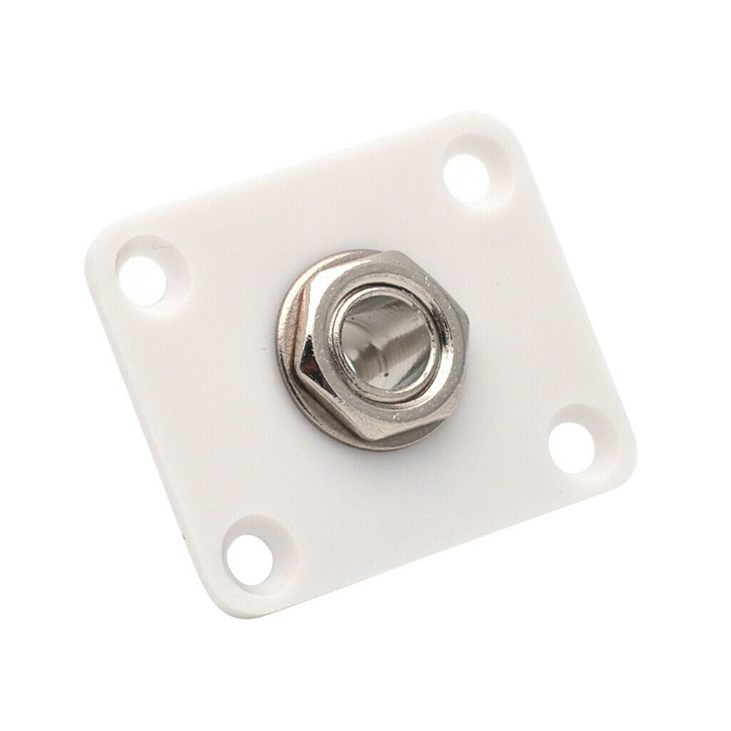 Musically Rectangular Electric Guitar Output   Plate for Les Paul White