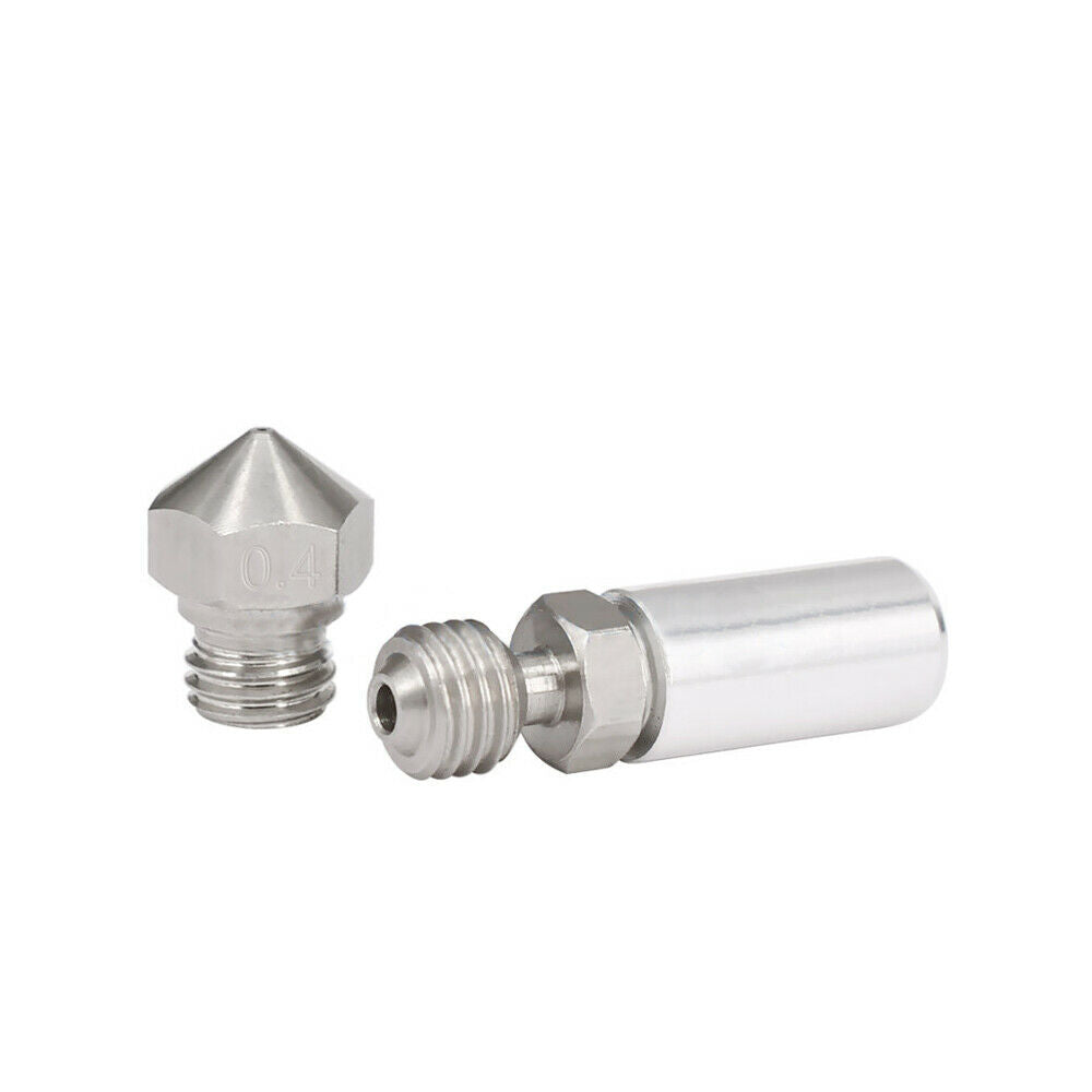 All Metal Hotend Kit for MK10 Exturders Nozzle Thermal Barrier Throat Compound