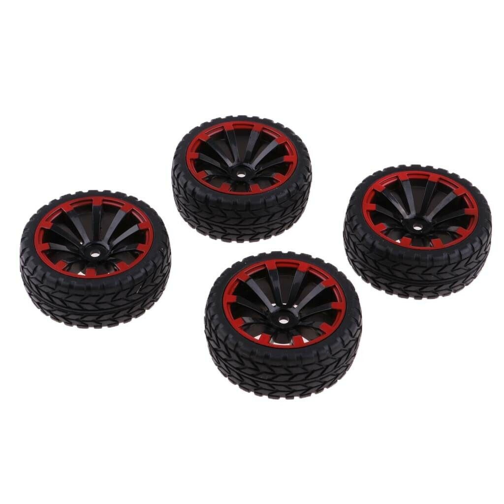 Set of 4 65mm RC Wheel Rim Tire for 1:10 HSP HPI Redcat RC Car Accessory