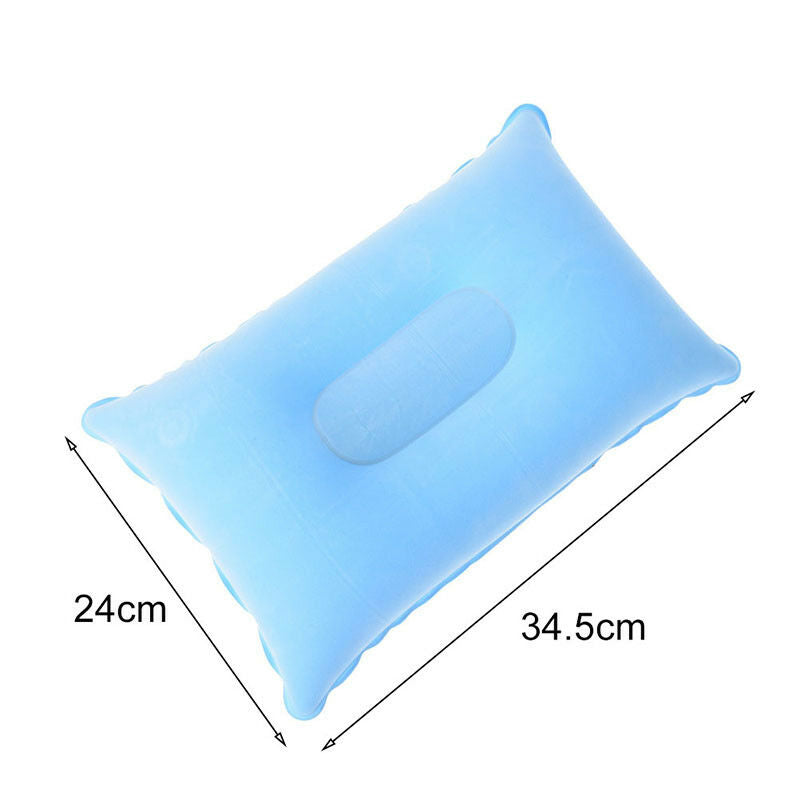 outdoor portable folding air inflatable pillow double sided flocking cush.l8