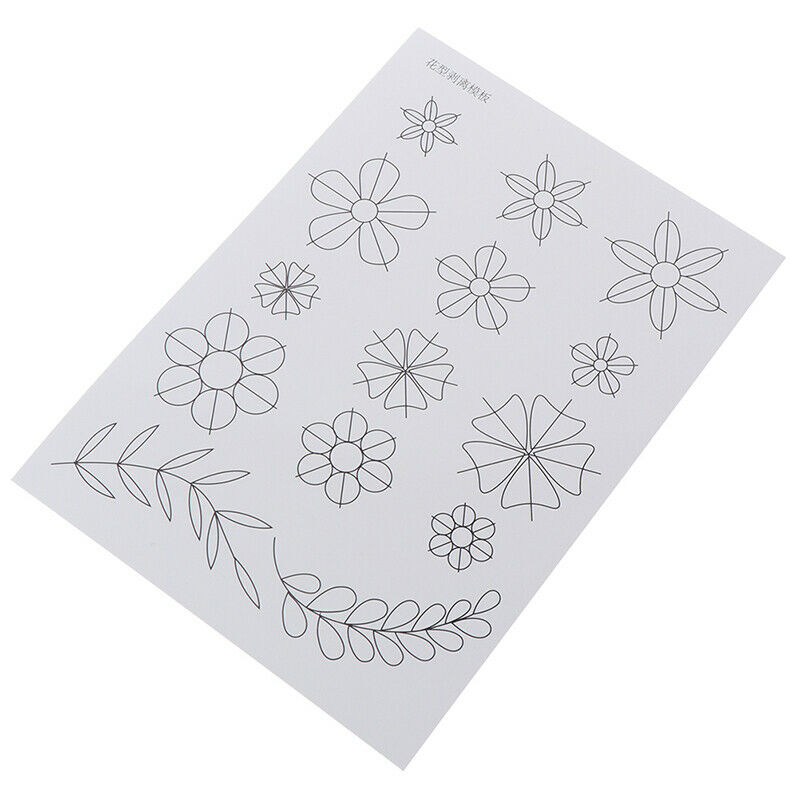 Flower Pattern Quilling Paper Template Mould Tools DIY Scrapbooking Paper.l8