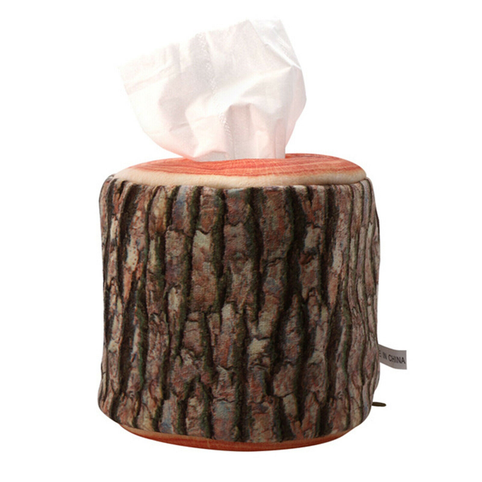 Premium Tree Bark Tissue Box Napkin Holder for Car Camping Office Decor