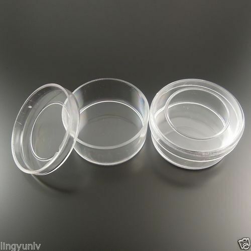 1set 12pcs Clear Plastic Jewelry Box  Small Pill Beads Storage Containers