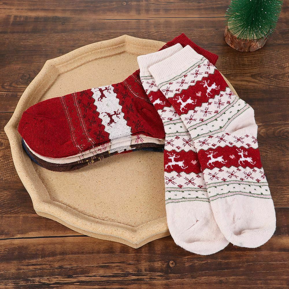 New Year Thicken Sleeping Hosiery Floor Socks Christmas Socks Christmas Deer