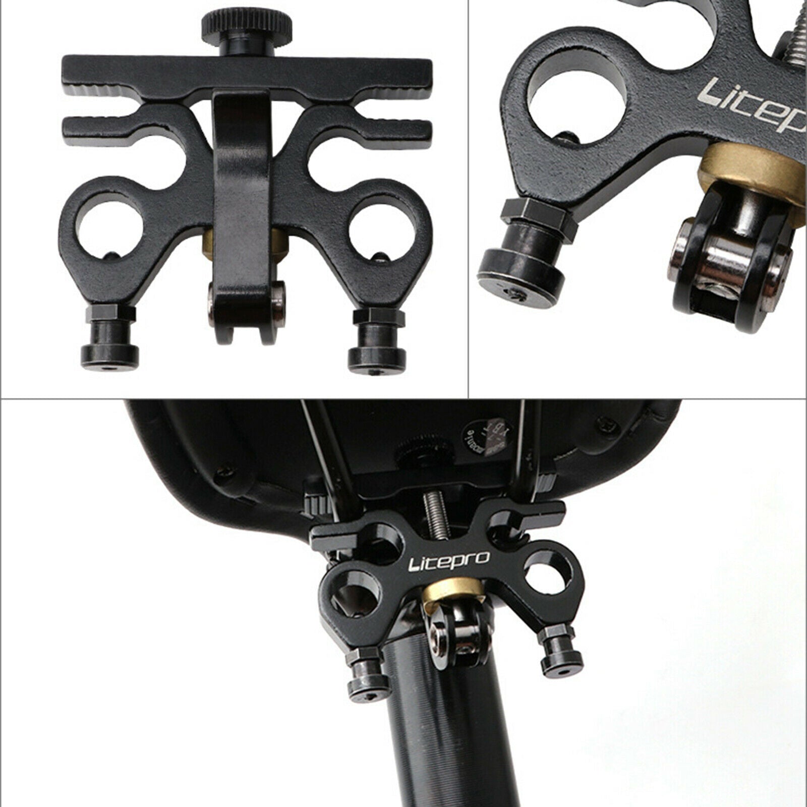 Aluminum Alloy Foldable Bike Cycling Quick Release Pedal Holder Adapter for