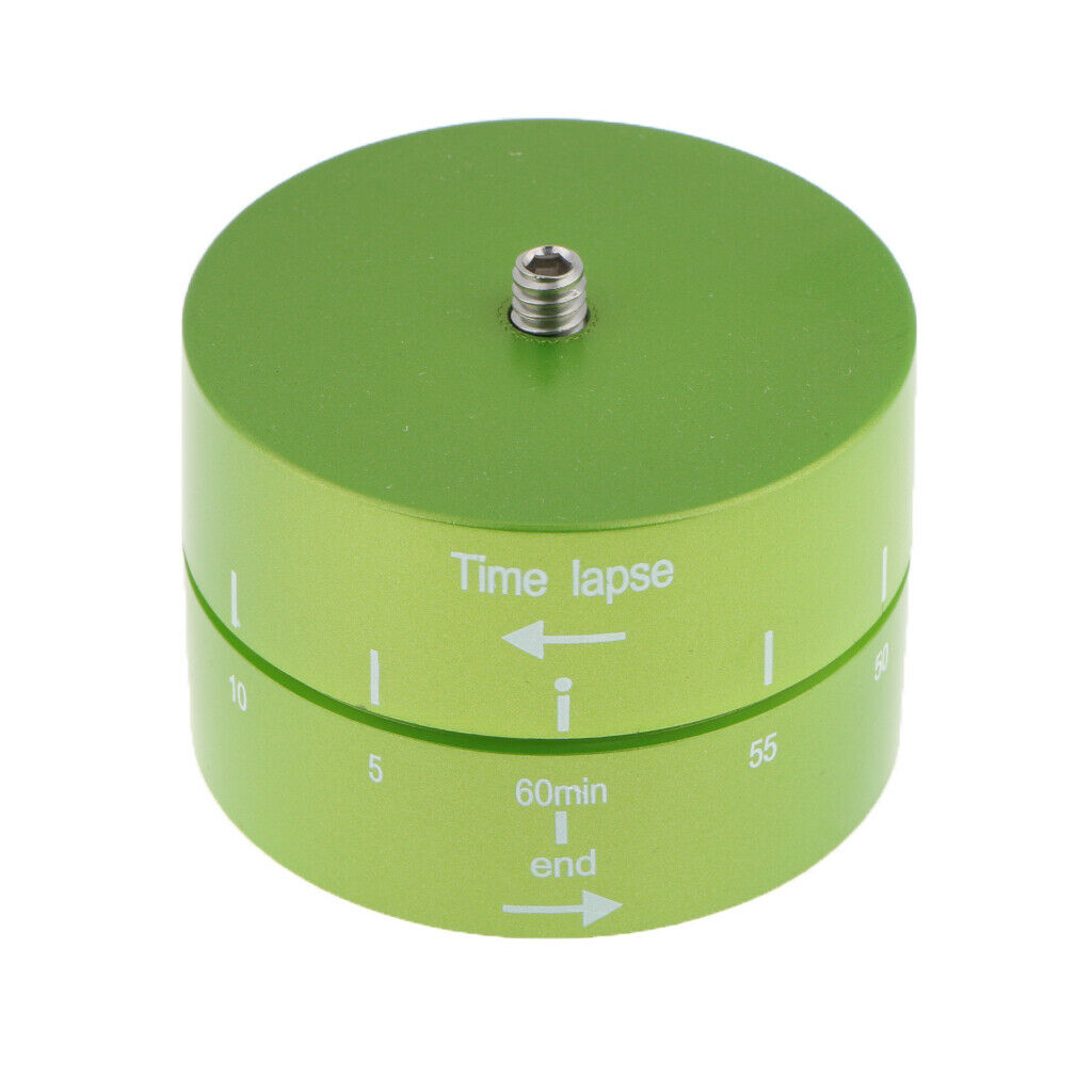 Panoramic 360 / 60-Minute Time Lapse Tripod Head for GoPro Smartphone Green