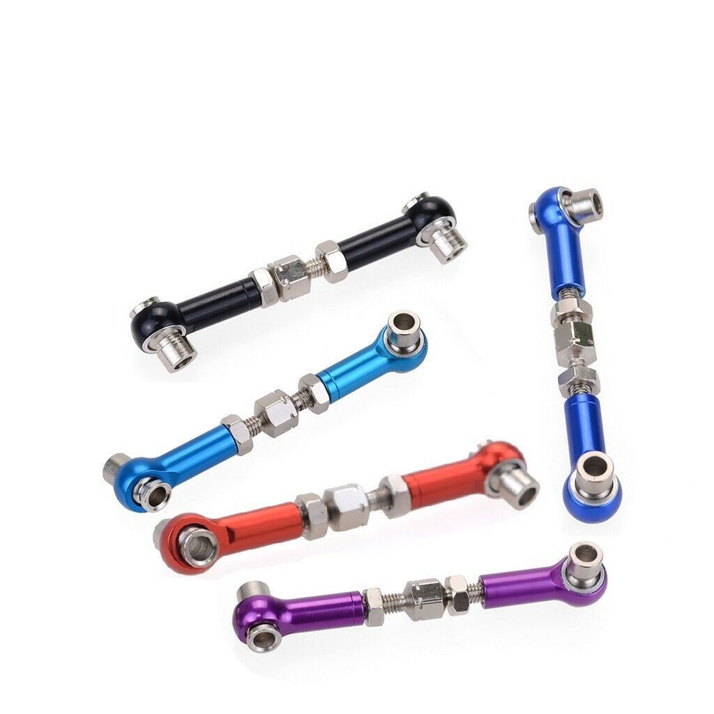 Lot 6 Adjustable Turnbuckles Camber Links Linkage Rod for 1/10 1/12 RC Car