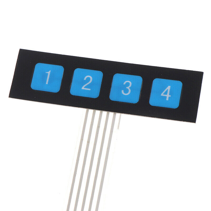 5PCS 1x4 Matrix Array 4 Key Membrane Switch Keypad Keyboard 4 Keys J_.l8