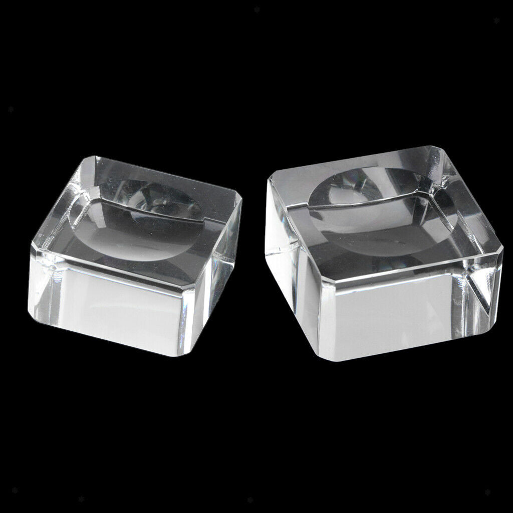 Clear Square Crystal Display For 70-80mm + 40-60mm