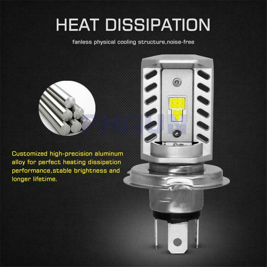 LED Motorcycle Headlight Hi/Lo 6500K 1600LM HB2 CSP 9SMD Bulb 12V/24V Universal