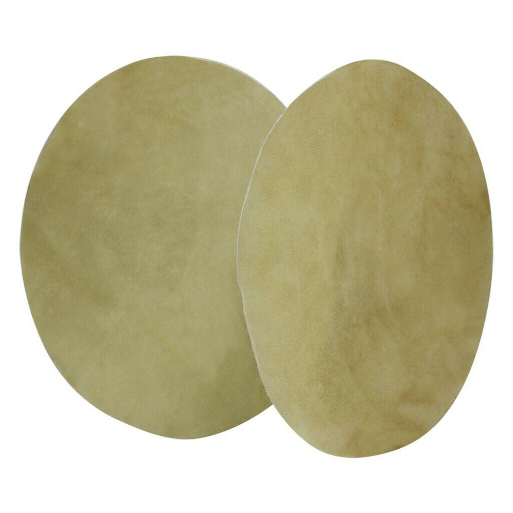 Set of 2 Drum Head Buffalo Skin 33cm Round African Drums Replacement Parts