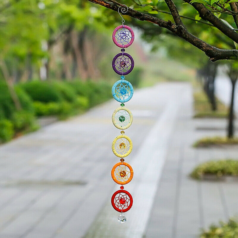 Crystal Chandelier Ball Prisms Suncatcher Rainbow Fengshui Pendant Garden DeBDD