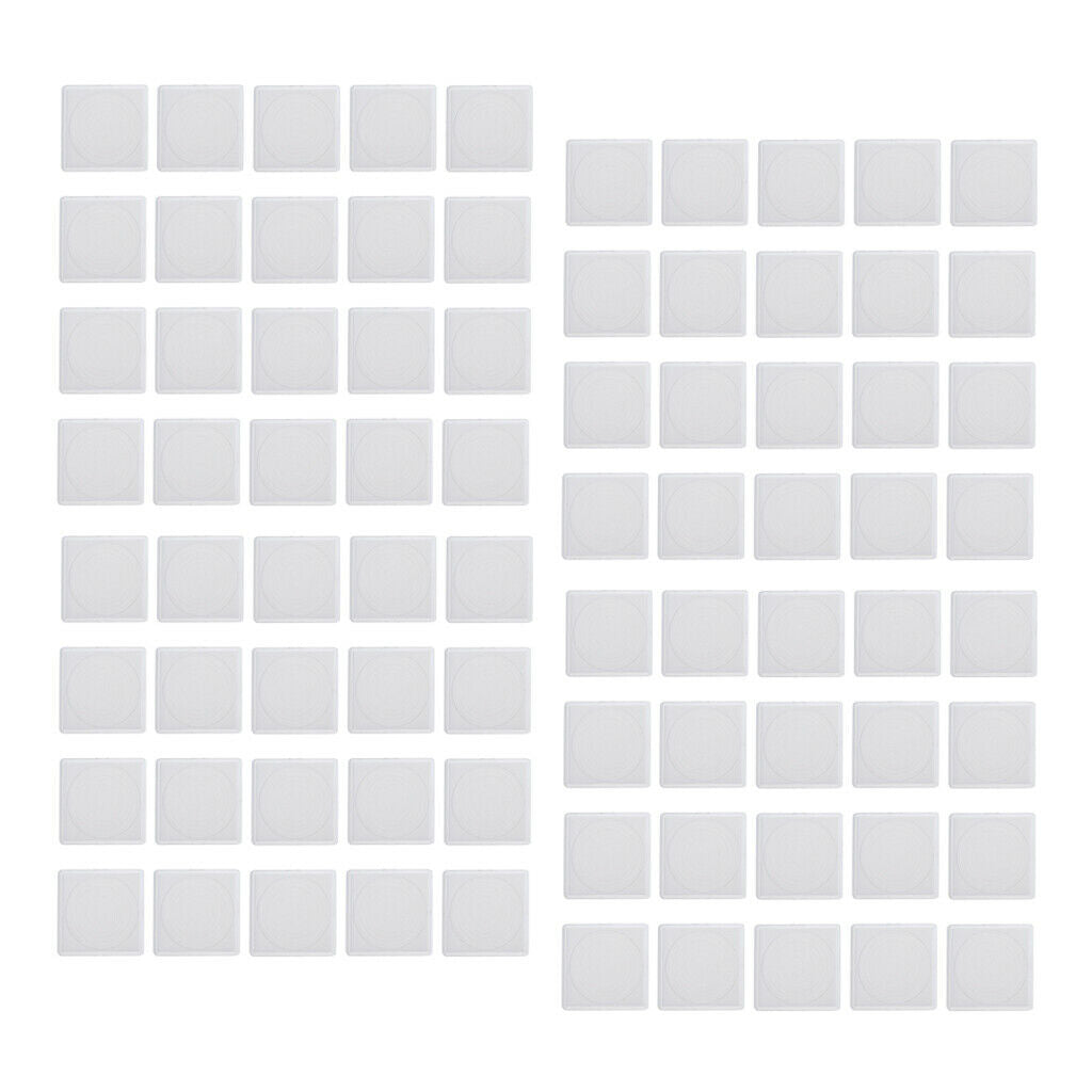 80 Pieces Square Acrylic Coin Collection Holder Display Cases Container