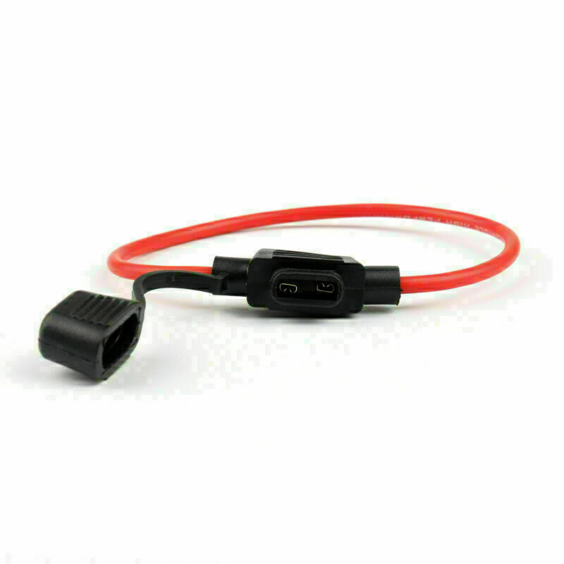 8X Medium Blade Fuse Holder ATC ATO Waterproof 16AWG In-Line Wire For Car BS5 CN
