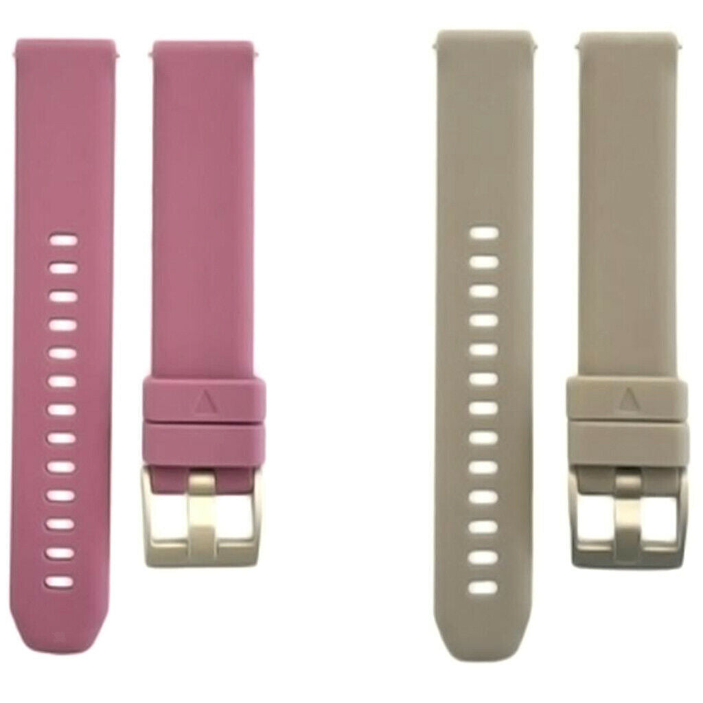 2 Pieces 20mm Silicone Watch Band Quick Release Strap Replacement