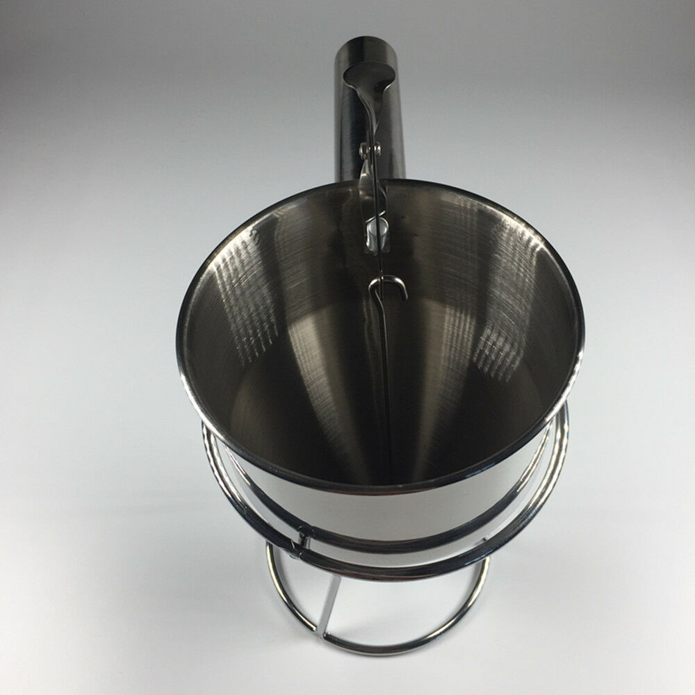 1pc Stainless Steel Conical Funnel With Shelf Octopus Fish Balls Tool