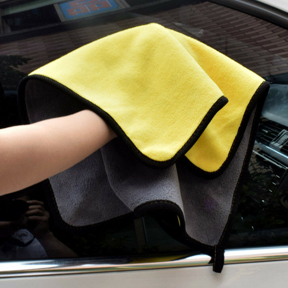 Super Soft Absorbent Car Wash Coral Velvet Towel Cleaning Drying Cloth 30x40cm