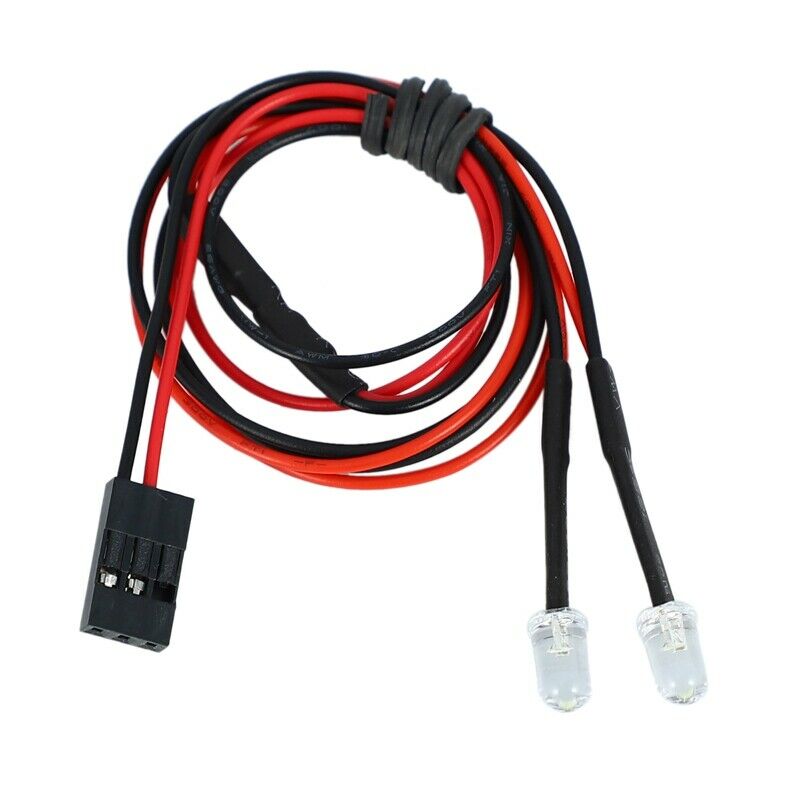 2Pcs LED Round White Light with Lampshade Kit for 1/10 RC Simulation Climbing I1