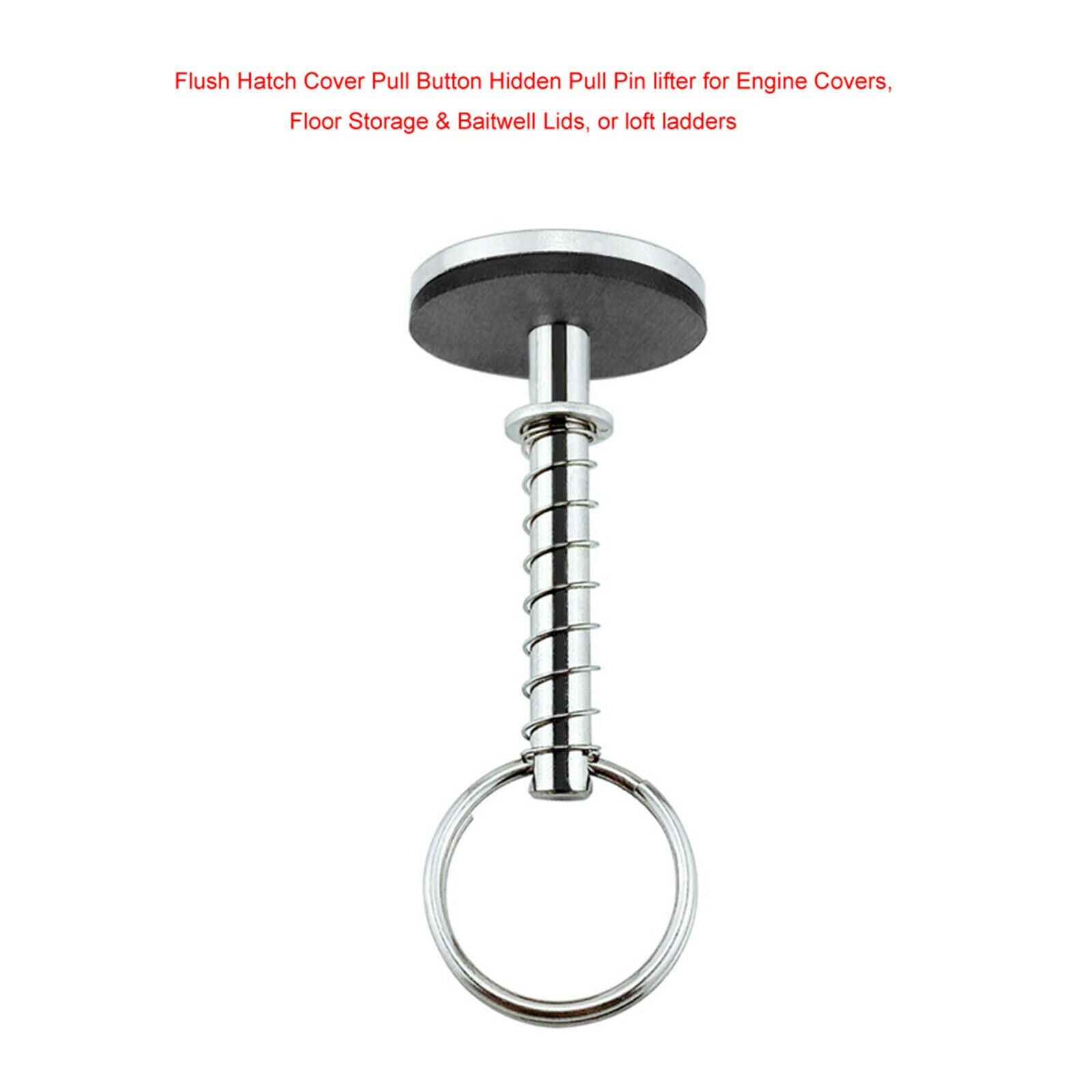 Stainless 316 Hatch Cover Pull Handle for Boat Yacht Marine Auto Car 8mm