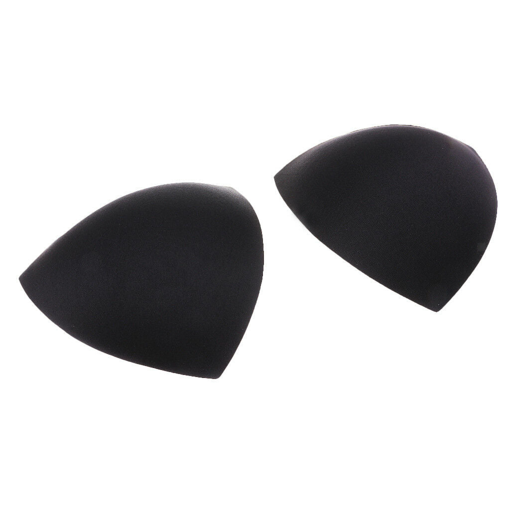 3 Pairs Black Triangle Removable Cups Inserts for Sport Yoga Bra Bikini Pads