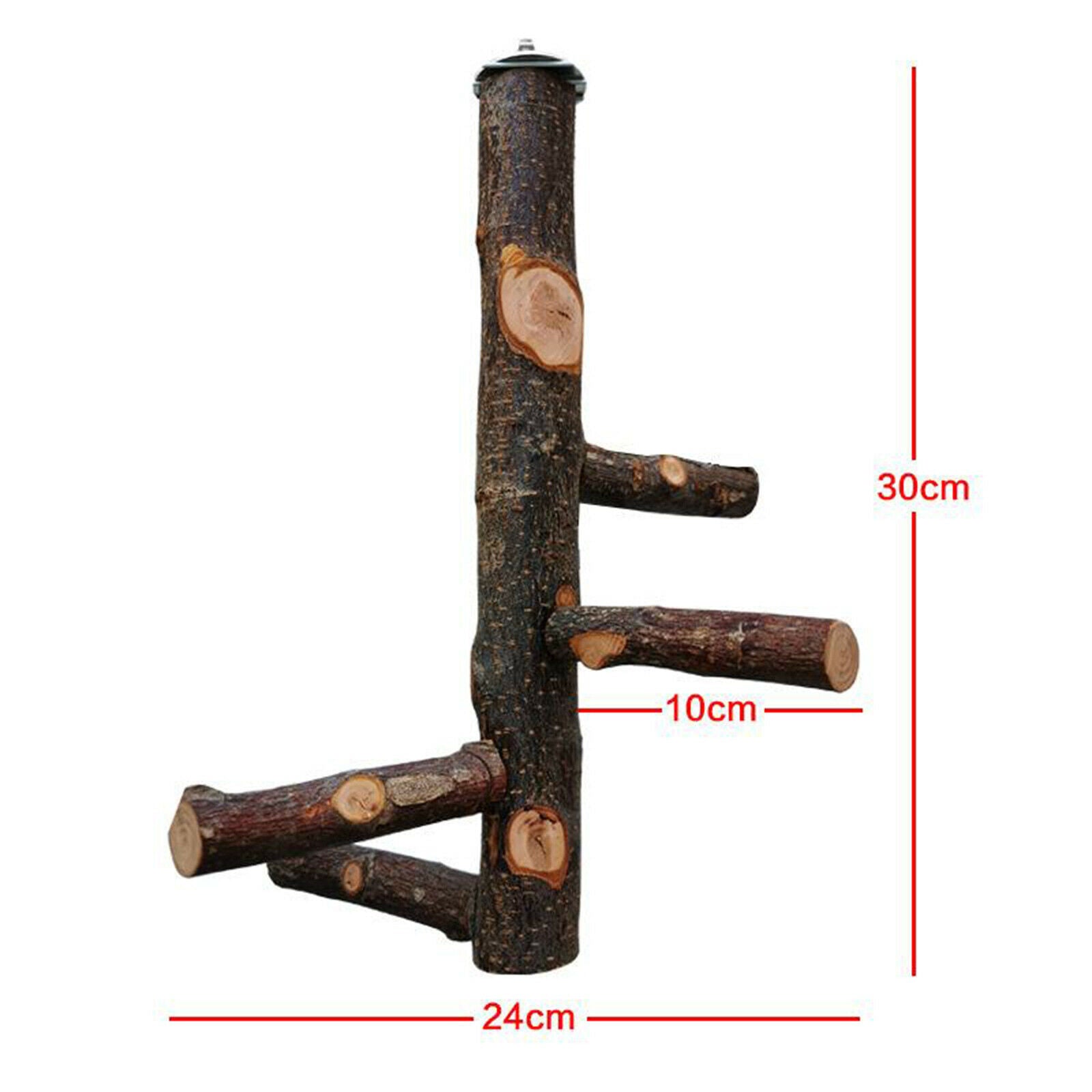 Bird Perch Natural Wood Stick Stand Rack Birdcage Hanging Swing Canaries
