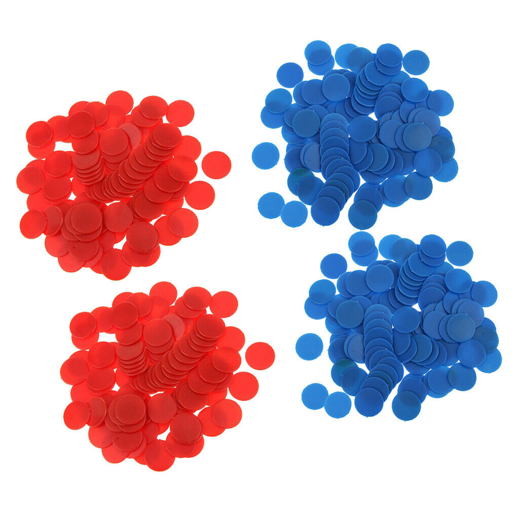 400x Plastic Chips Counters Opaque Counting Chips Match Home Family Game