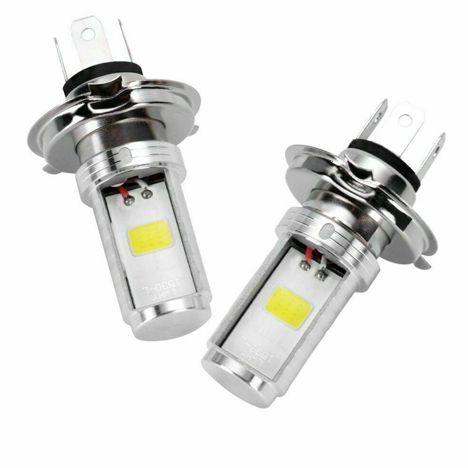 2x H4 LED Bulb Hi / Low Beam Auto Motorcycle Motor Vehicle Headlight Light 6500K