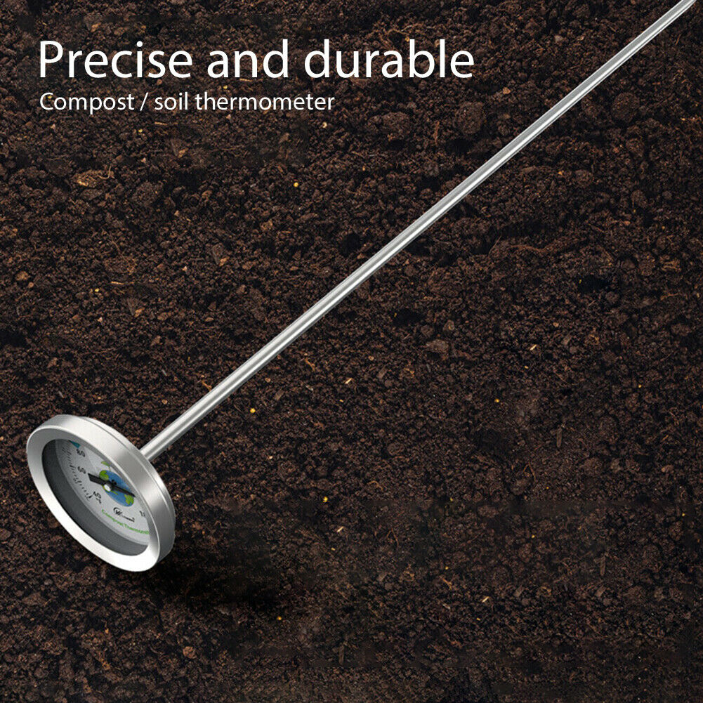 50cm Compost Soil Thermometer Measuring Probe Temperature Tester Meter Monitor