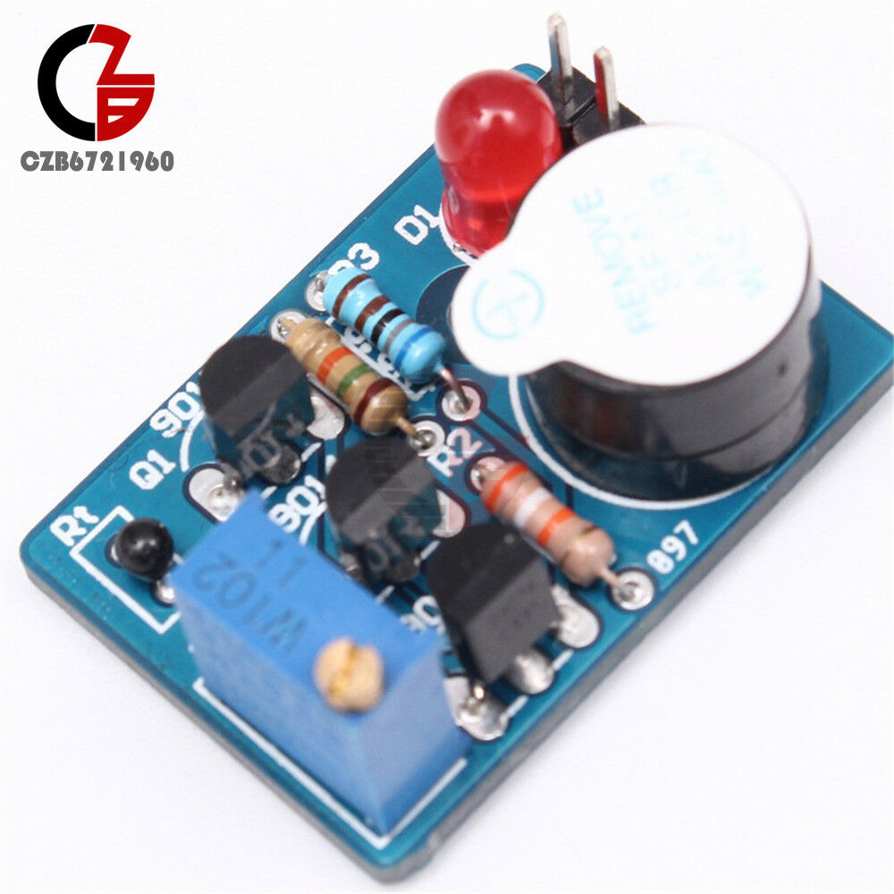 DIY Kit Electronic Temperature Control Module Sound Light Alarm DC 3V~5V LED