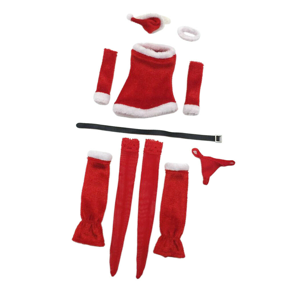 Set Of 1/6 Scale Christmas Clothes Clothes For Women For Figures Of