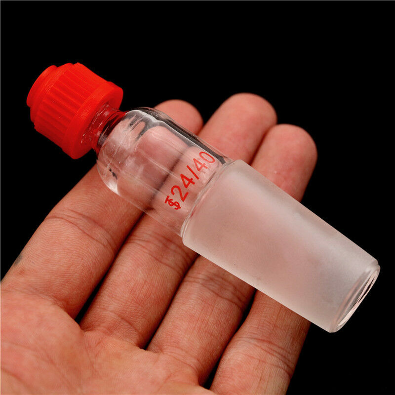 Glass Thermometer Adapter With Thread 24/29 Ground Scock Joint Plastic Screw Lt