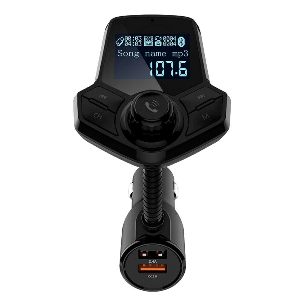Bluetooth Car Kit Wireless FM Transmitter Dual USB Charger MP3 Player