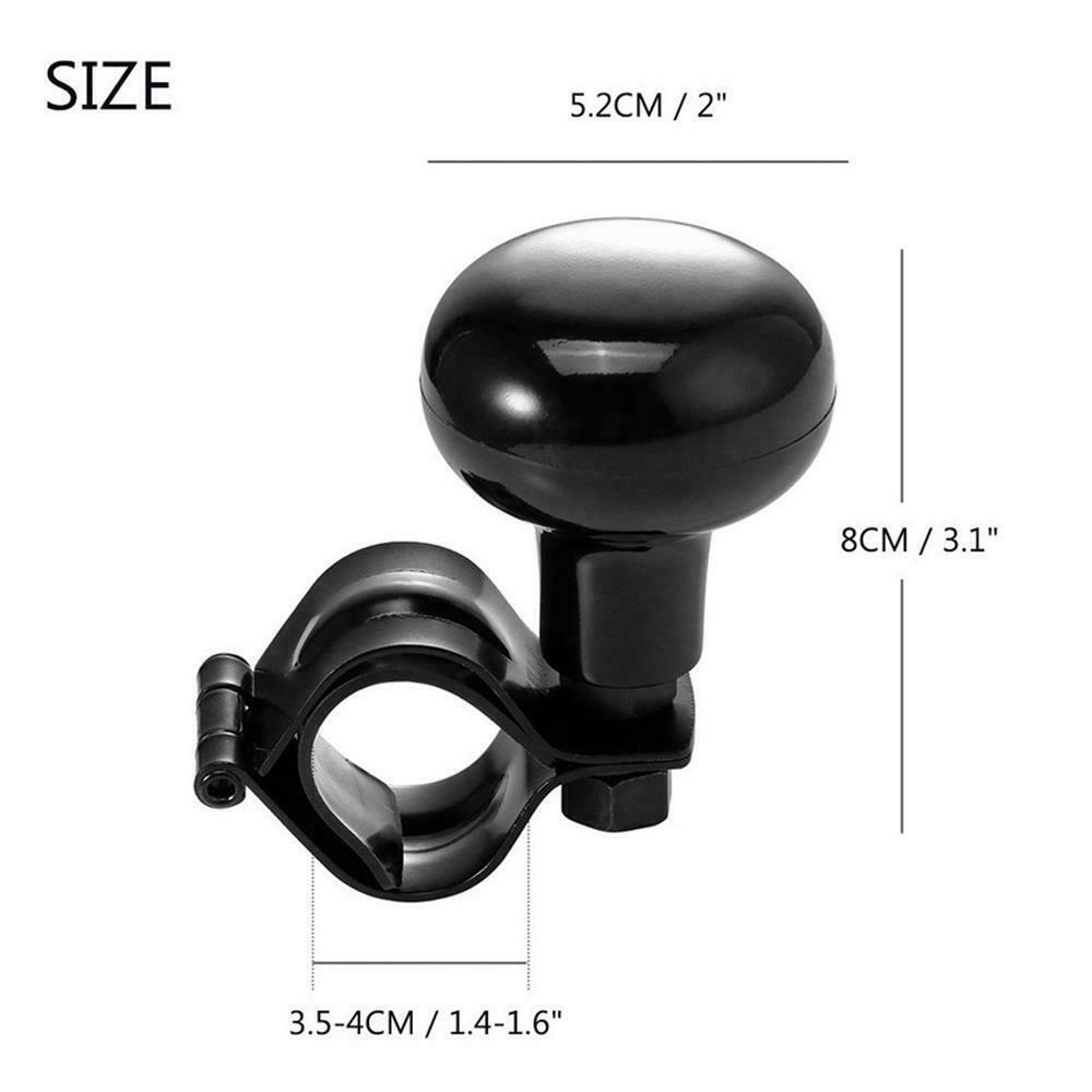 Universal Car Steering Wheel Handle Aid Auto Booster Ball Spinner Knob Black NEW