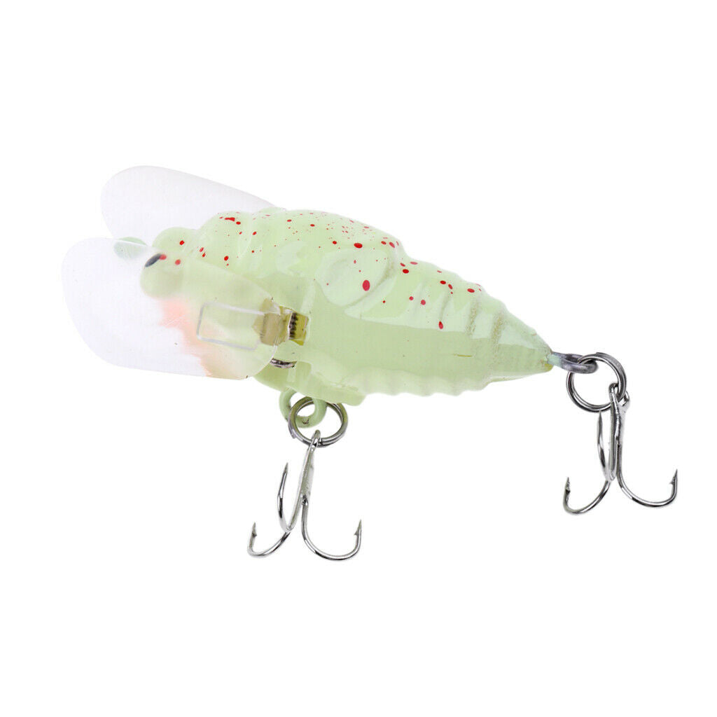 Cicada Sinking Fishing Lures Minnow Crankbait w/Treble Hook Bass
